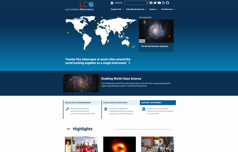 las-cumbras-observatory-website
